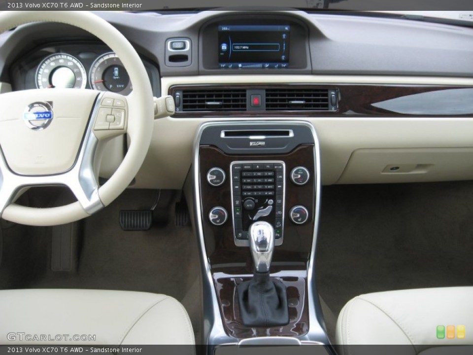 Sandstone Interior Dashboard for the 2013 Volvo XC70 T6 AWD #73948109