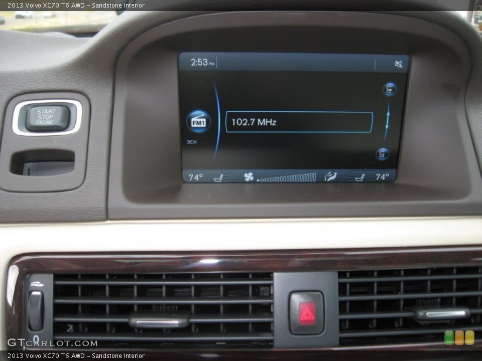 Sandstone Interior Controls for the 2013 Volvo XC70 T6 AWD #73948125