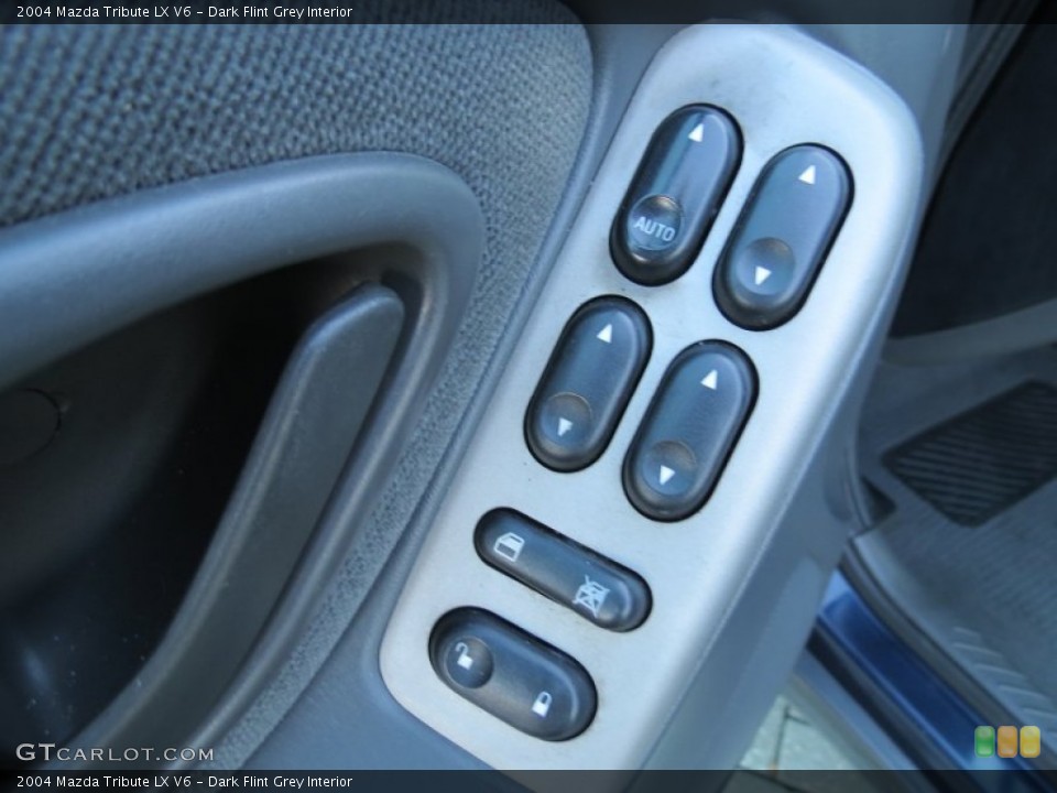 Dark Flint Grey Interior Controls for the 2004 Mazda Tribute LX V6 #73948132