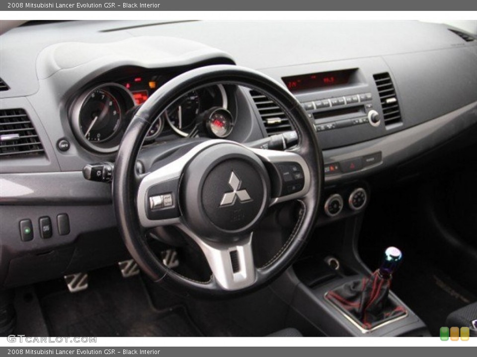 Black Interior Dashboard for the 2008 Mitsubishi Lancer Evolution GSR #73948358