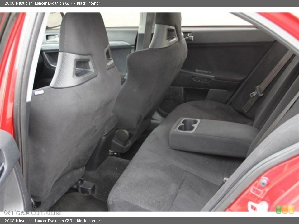 Black Interior Rear Seat for the 2008 Mitsubishi Lancer Evolution GSR #73948394