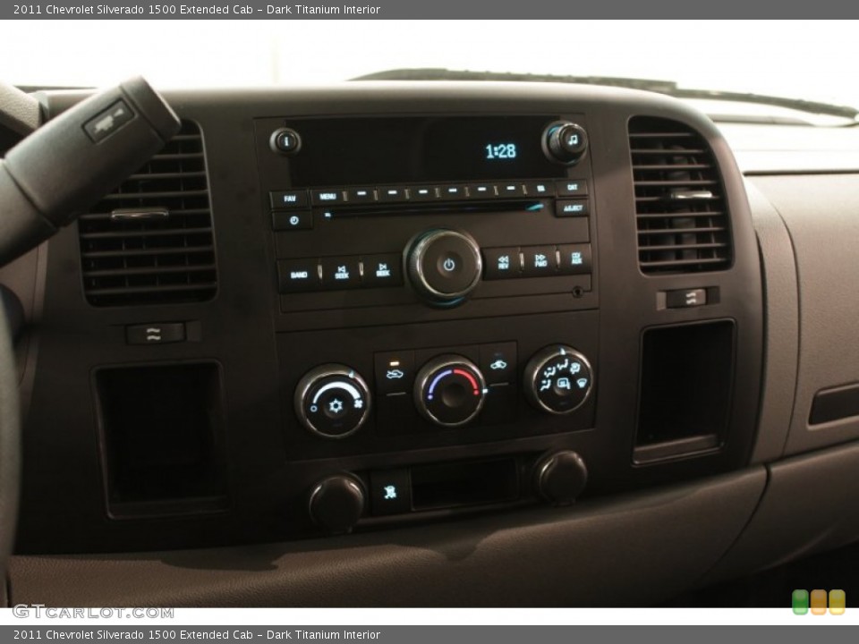 Dark Titanium Interior Controls for the 2011 Chevrolet Silverado 1500 Extended Cab #73948630