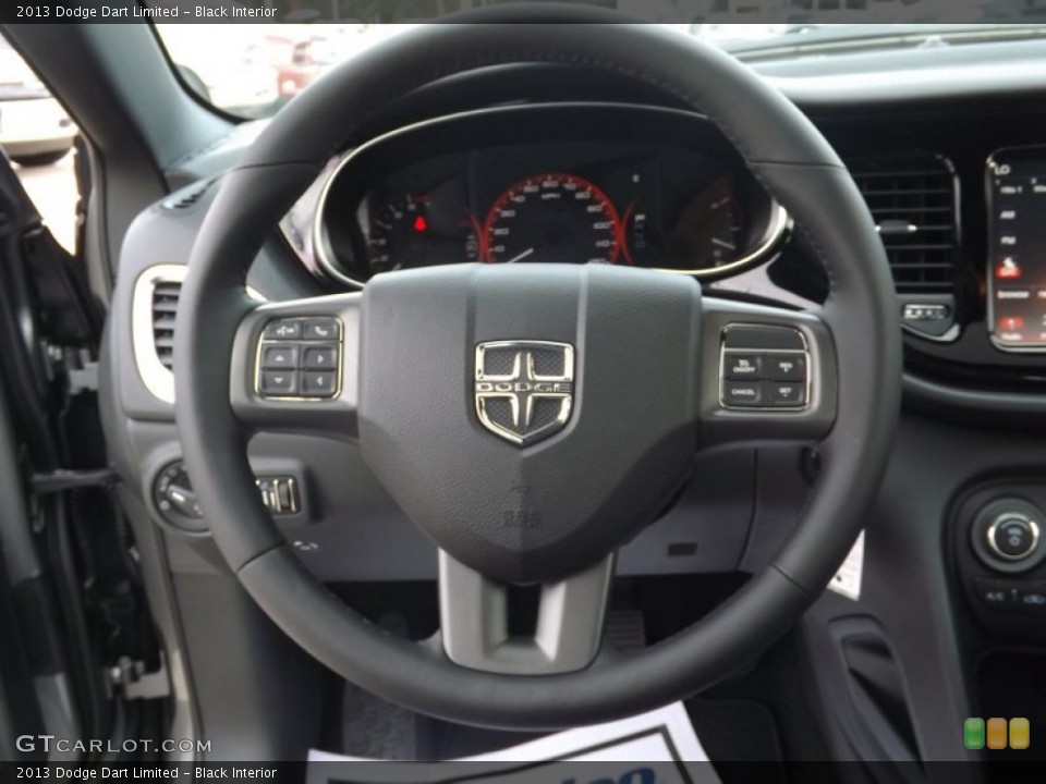Black Interior Steering Wheel for the 2013 Dodge Dart Limited #73949231