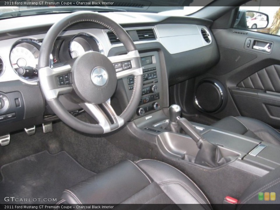 Charcoal Black Interior Prime Interior for the 2011 Ford Mustang GT Premium Coupe #73949742