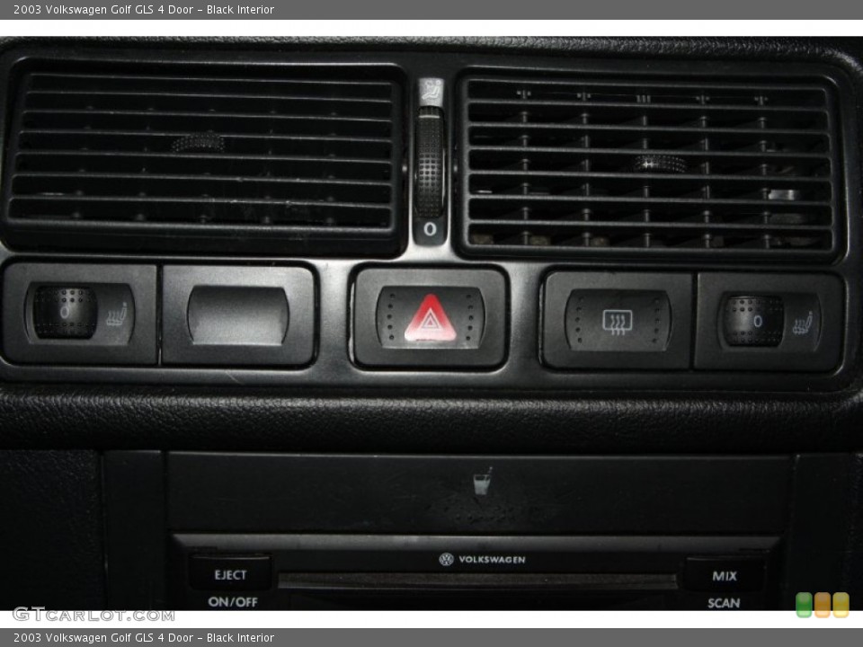 Black Interior Controls for the 2003 Volkswagen Golf GLS 4 Door #73950590