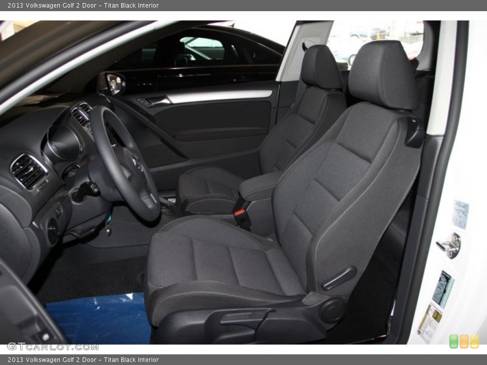 Titan Black Interior Front Seat for the 2013 Volkswagen Golf 2 Door #73950887