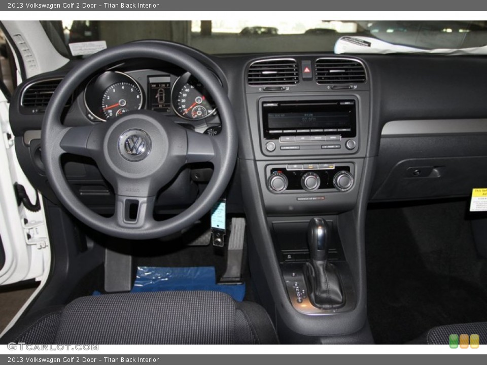 Titan Black Interior Dashboard for the 2013 Volkswagen Golf 2 Door #73950936