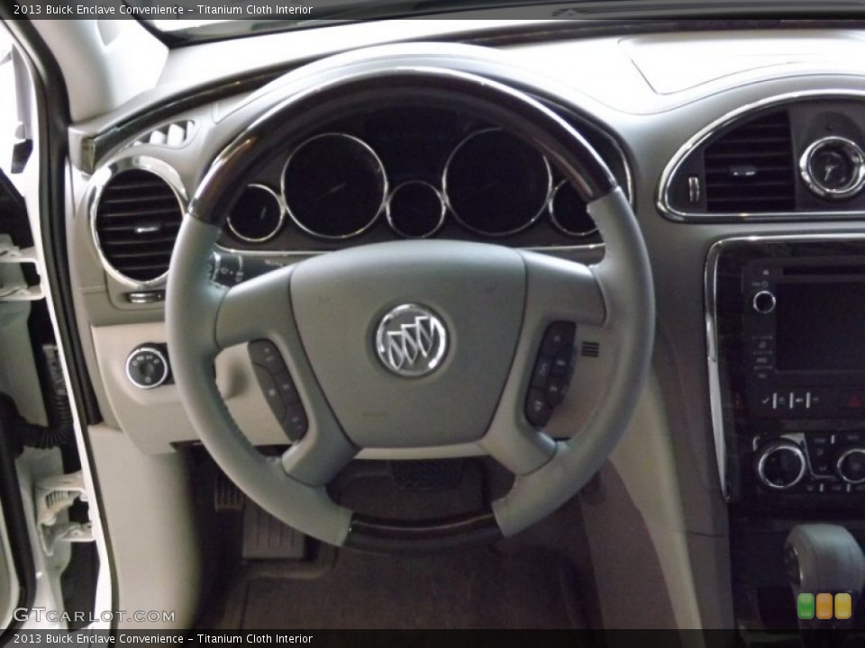 Titanium Cloth Interior Steering Wheel for the 2013 Buick Enclave Convenience #73950944