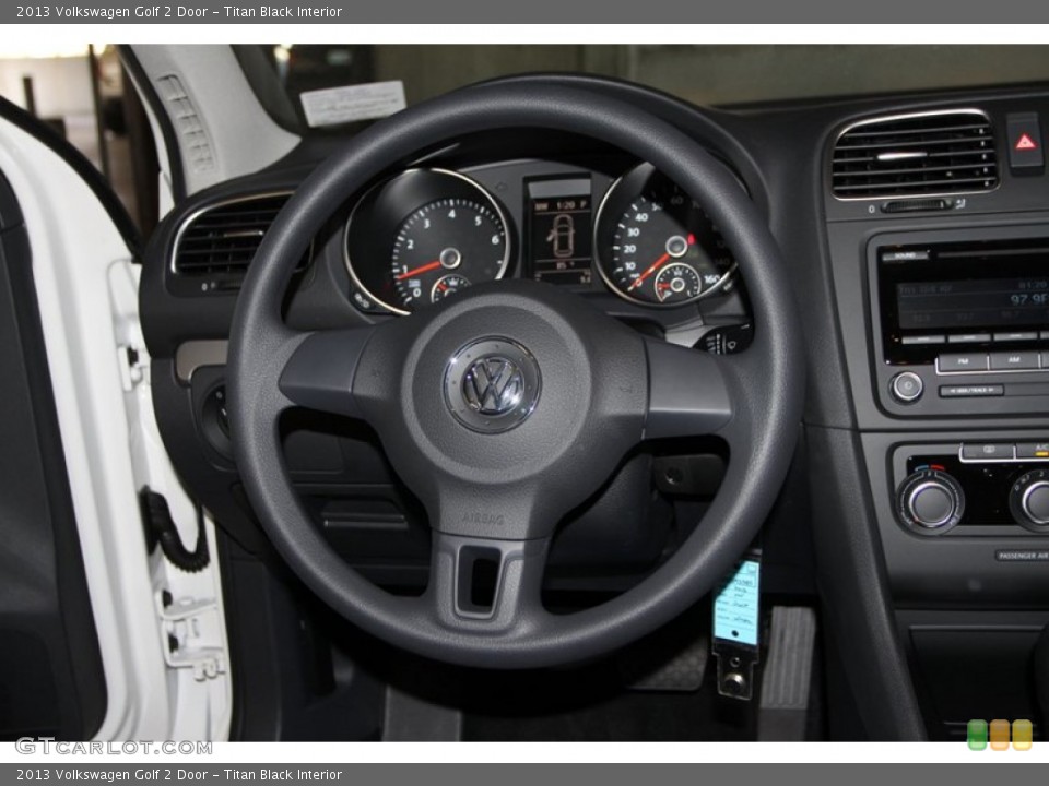 Titan Black Interior Steering Wheel for the 2013 Volkswagen Golf 2 Door #73950960