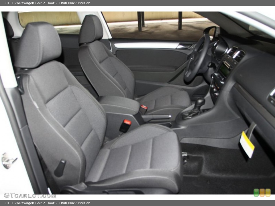 Titan Black Interior Front Seat for the 2013 Volkswagen Golf 2 Door #73951102