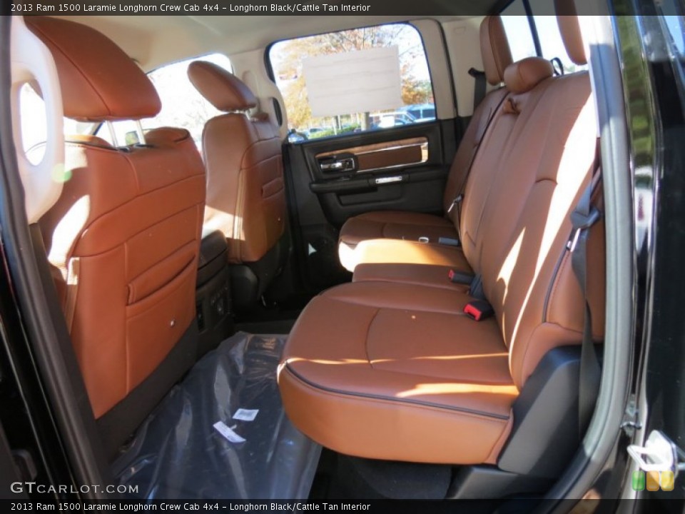 Longhorn Black/Cattle Tan Interior Rear Seat for the 2013 Ram 1500 Laramie Longhorn Crew Cab 4x4 #73951358