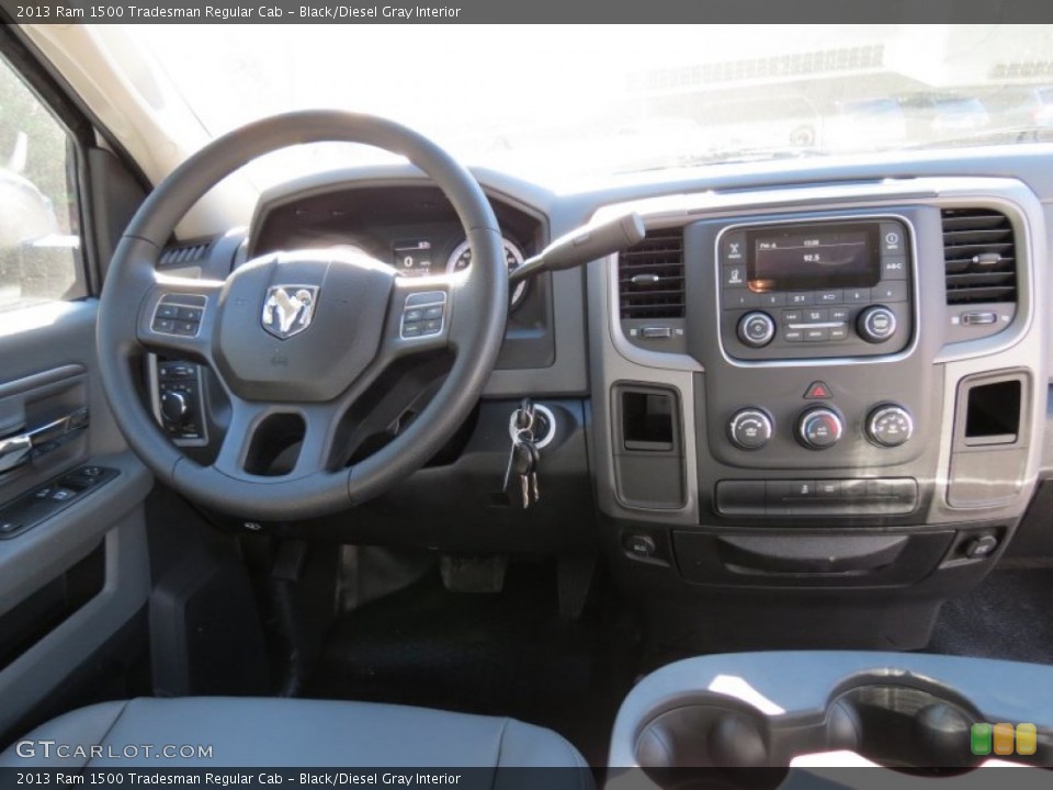Black/Diesel Gray Interior Dashboard for the 2013 Ram 1500 Tradesman Regular Cab #73952309