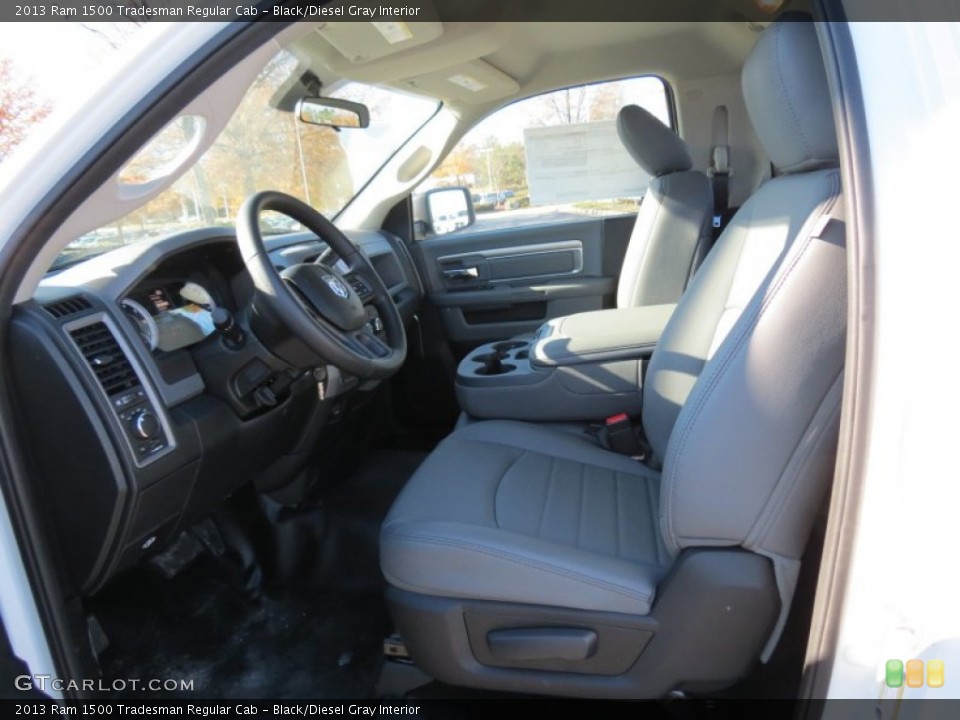 Black/Diesel Gray Interior Photo for the 2013 Ram 1500 Tradesman Regular Cab #73952471