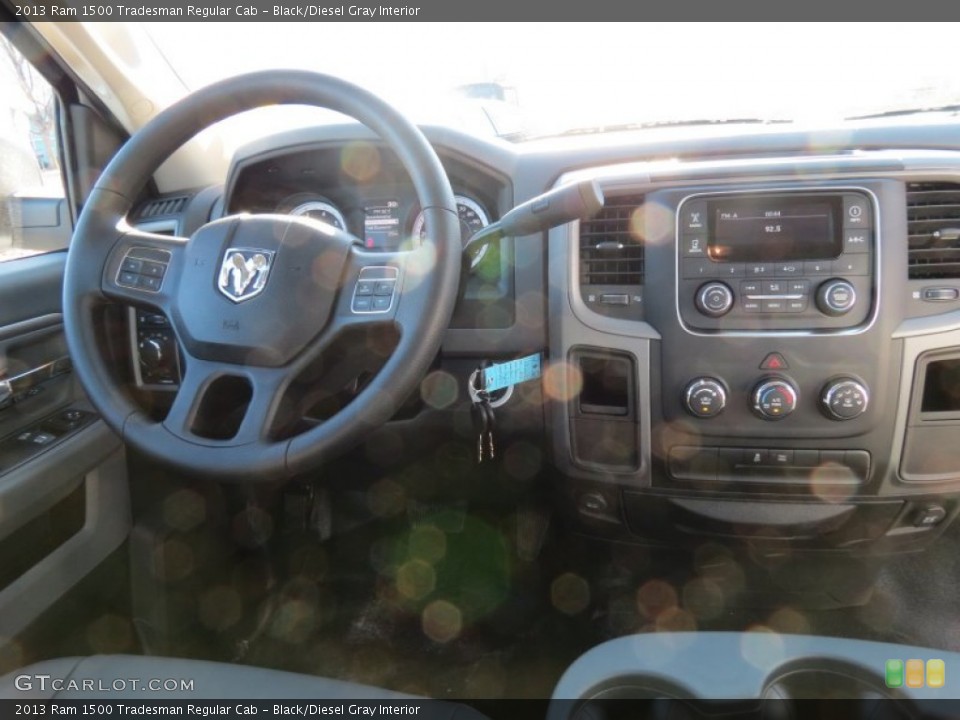 Black/Diesel Gray Interior Dashboard for the 2013 Ram 1500 Tradesman Regular Cab #73952507