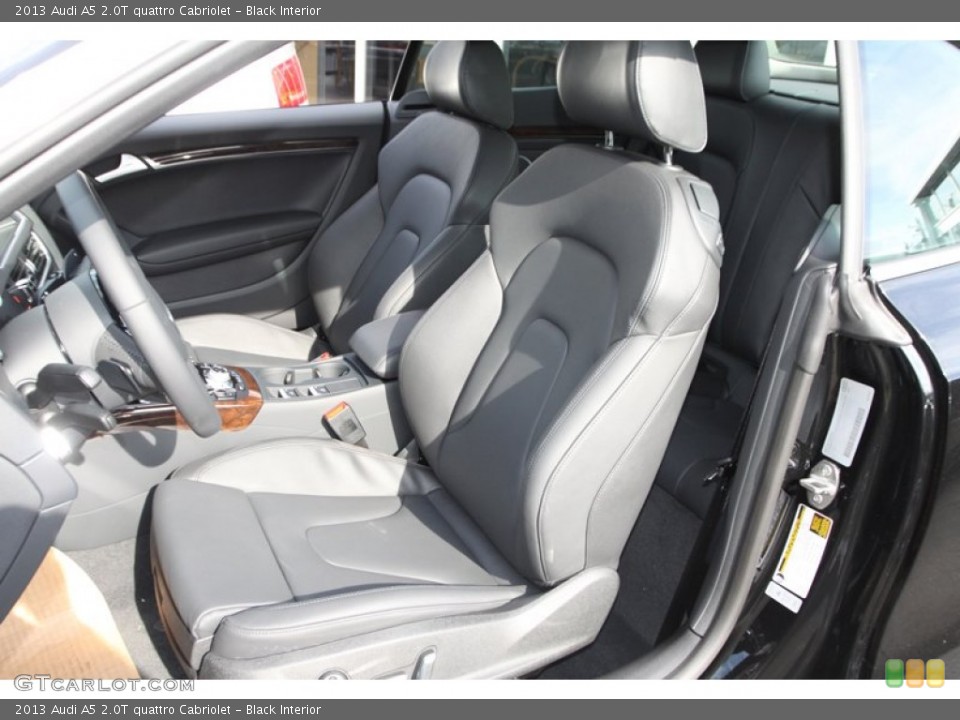 Black Interior Front Seat for the 2013 Audi A5 2.0T quattro Cabriolet #73953681