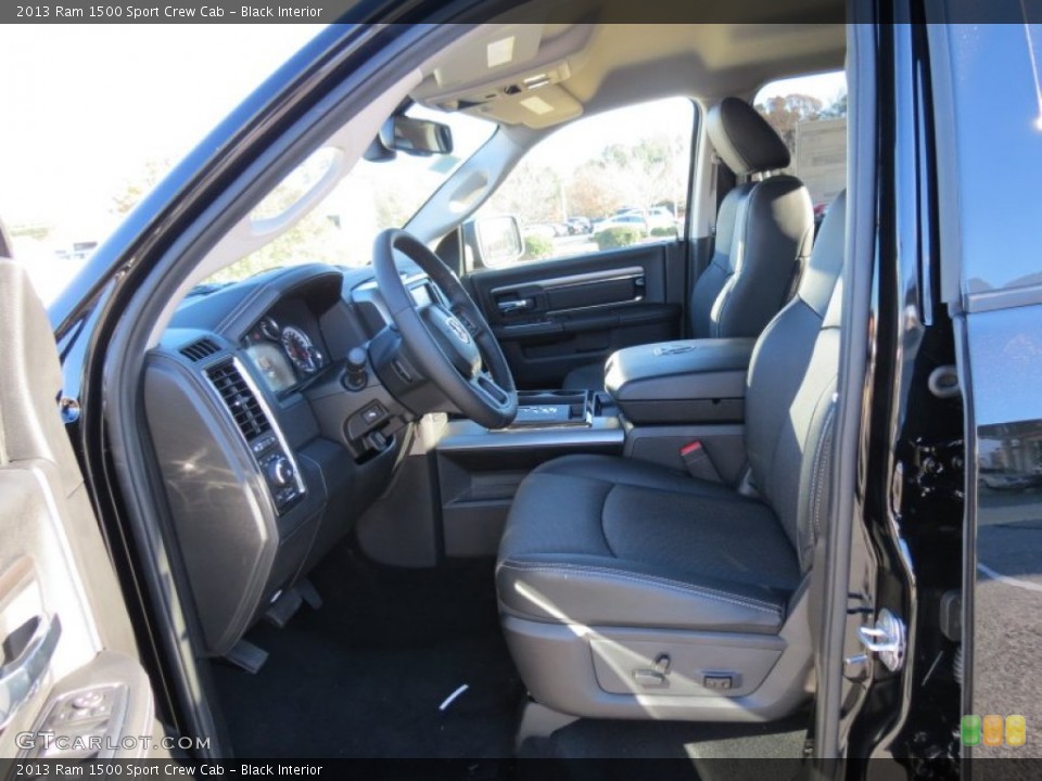 Black Interior Photo for the 2013 Ram 1500 Sport Crew Cab #73954100
