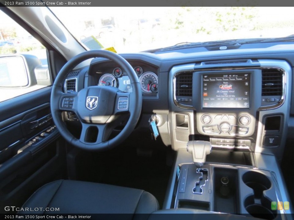 Black Interior Dashboard for the 2013 Ram 1500 Sport Crew Cab #73954154