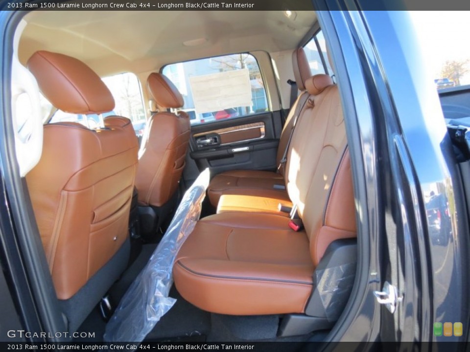 Longhorn Black/Cattle Tan Interior Rear Seat for the 2013 Ram 1500 Laramie Longhorn Crew Cab 4x4 #73954343