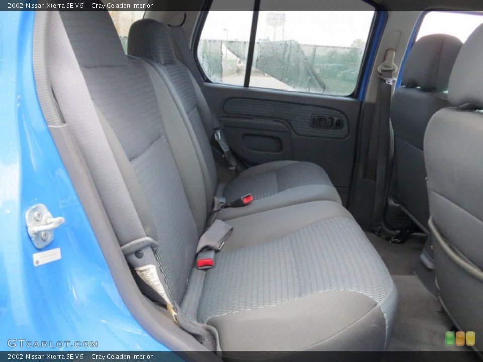 Gray Celadon Interior Rear Seat for the 2002 Nissan Xterra SE V6 #73954703