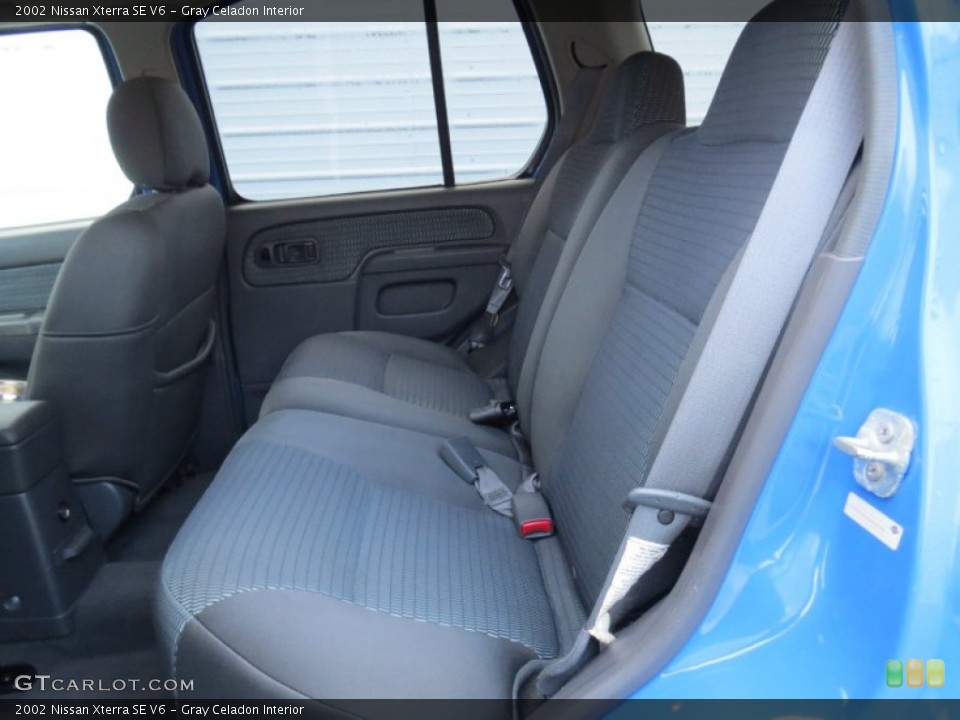Gray Celadon Interior Rear Seat for the 2002 Nissan Xterra SE V6 #73954757