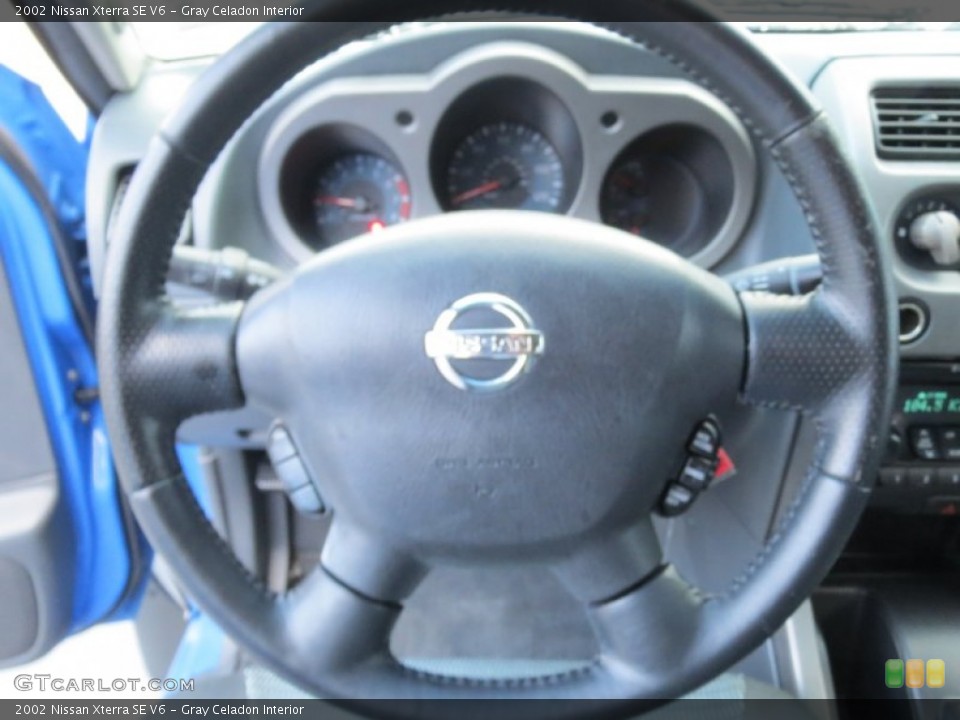 Gray Celadon Interior Steering Wheel for the 2002 Nissan Xterra SE V6 #73954892