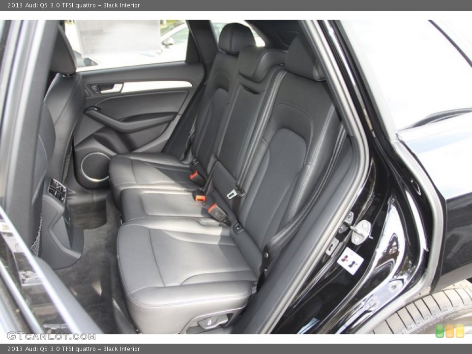 Black Interior Rear Seat for the 2013 Audi Q5 3.0 TFSI quattro #73955090