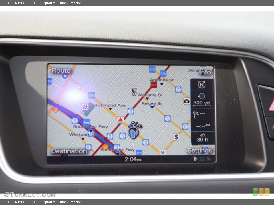 Black Interior Navigation for the 2013 Audi Q5 3.0 TFSI quattro #73955105