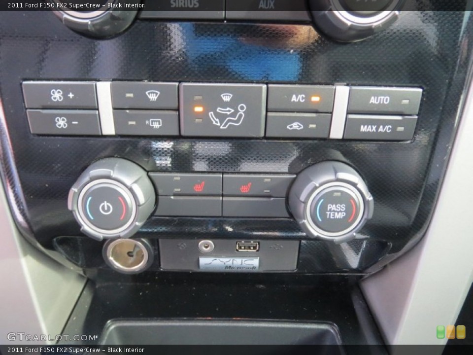 Black Interior Controls for the 2011 Ford F150 FX2 SuperCrew #73956245