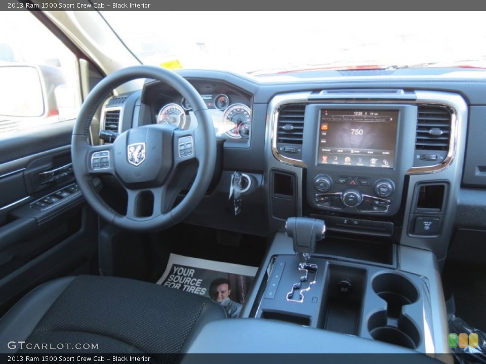 Black Interior Dashboard for the 2013 Ram 1500 Sport Crew Cab #73956857