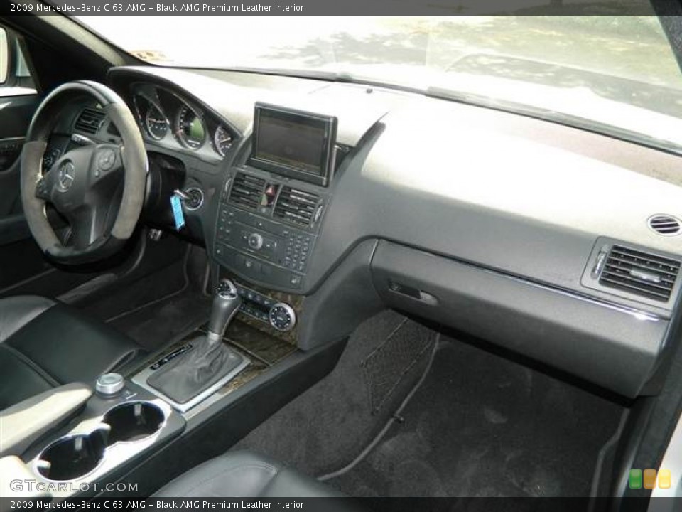 Black AMG Premium Leather Interior Dashboard for the 2009 Mercedes-Benz C 63 AMG #73957299