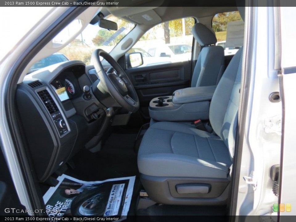 Black/Diesel Gray Interior Photo for the 2013 Ram 1500 Express Crew Cab #73957535