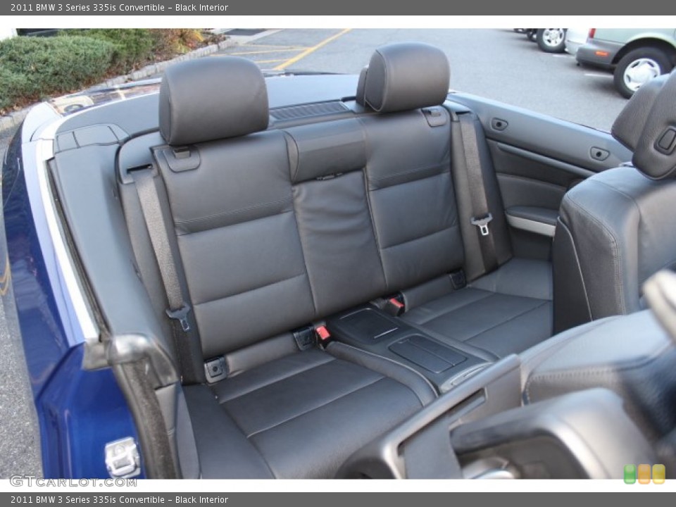 Black Interior Rear Seat for the 2011 BMW 3 Series 335is Convertible #73960248