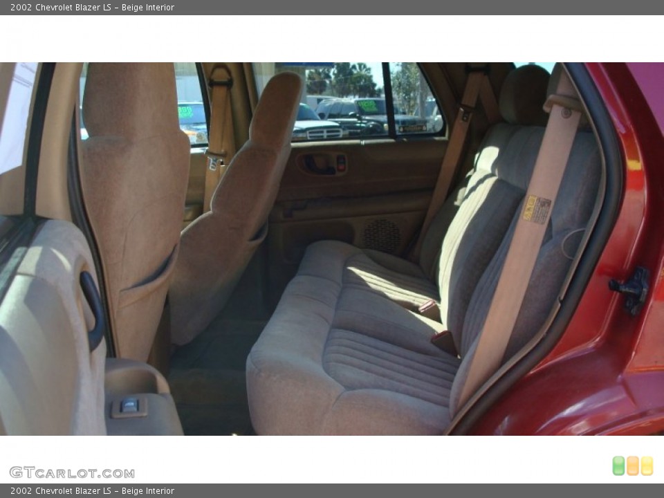 Beige Interior Rear Seat for the 2002 Chevrolet Blazer LS #73960694