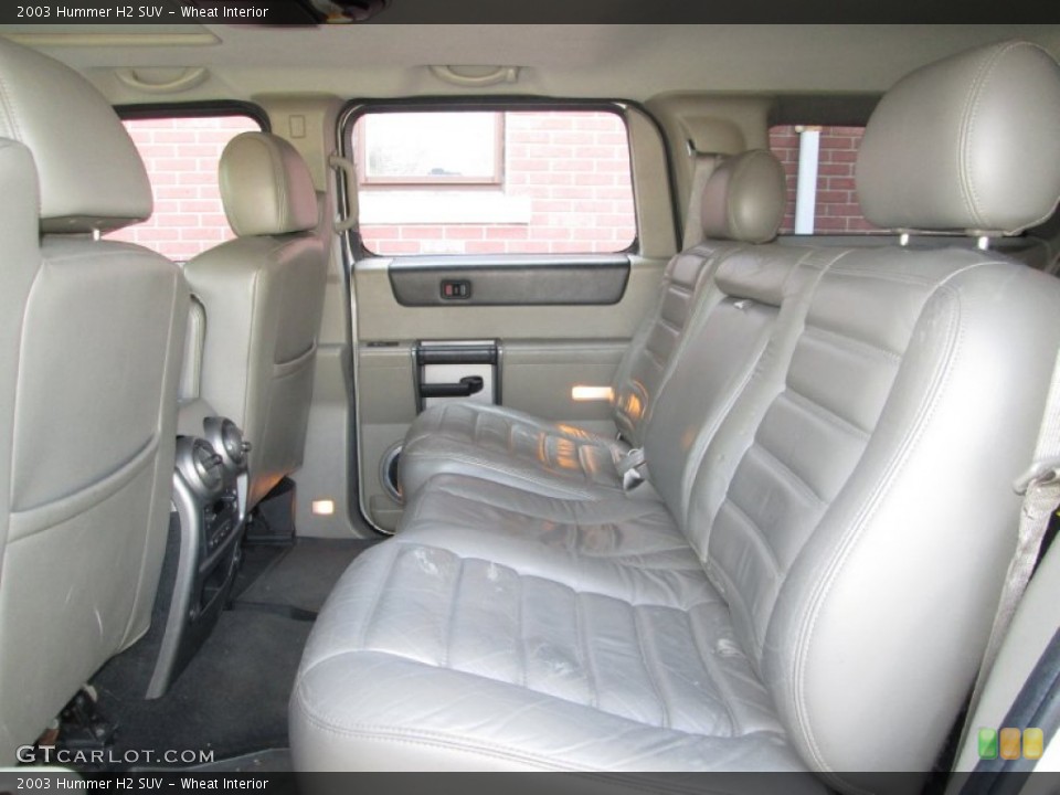 Wheat Interior Rear Seat for the 2003 Hummer H2 SUV #73961159