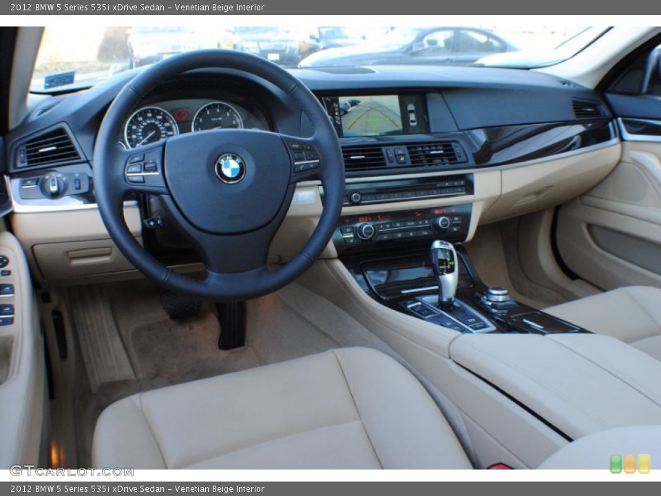 Venetian Beige Interior Prime Interior for the 2012 BMW 5 Series 535i xDrive Sedan #73961195