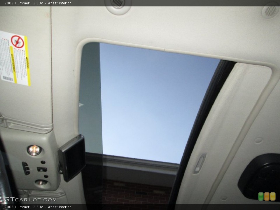 Wheat Interior Sunroof for the 2003 Hummer H2 SUV #73961216