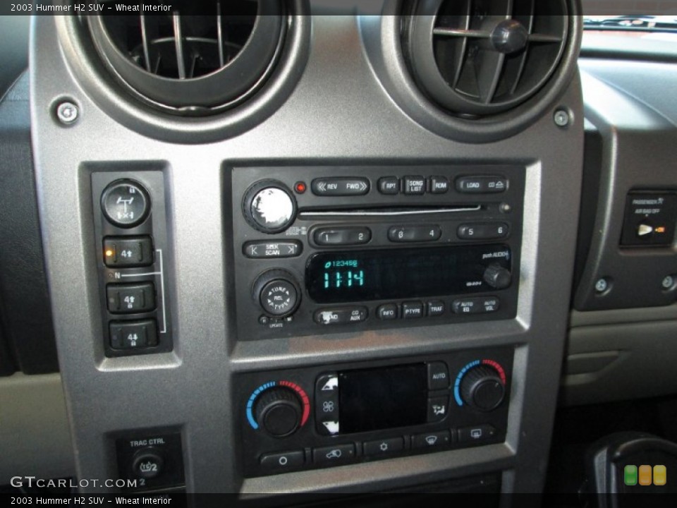 Wheat Interior Controls for the 2003 Hummer H2 SUV #73961249