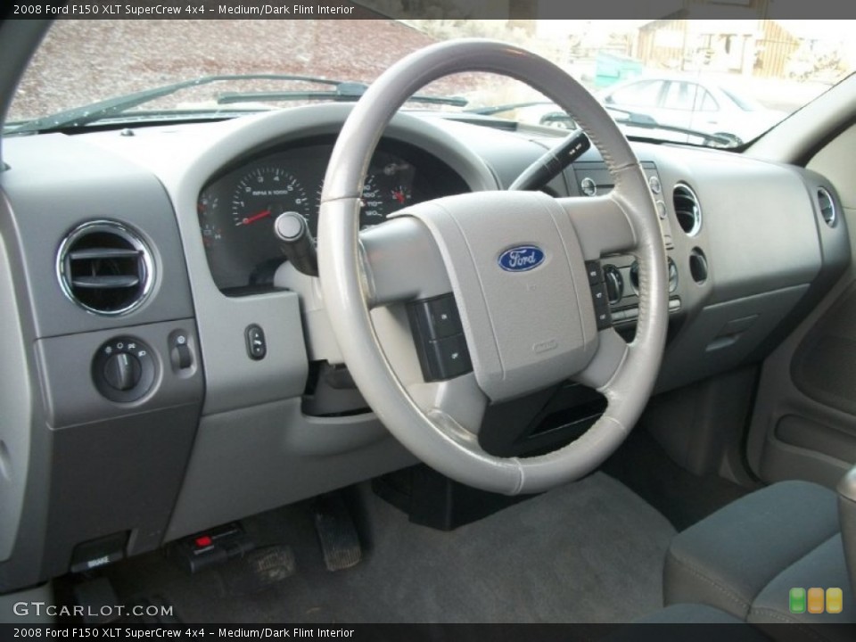 Medium/Dark Flint Interior Dashboard for the 2008 Ford F150 XLT SuperCrew 4x4 #73961753