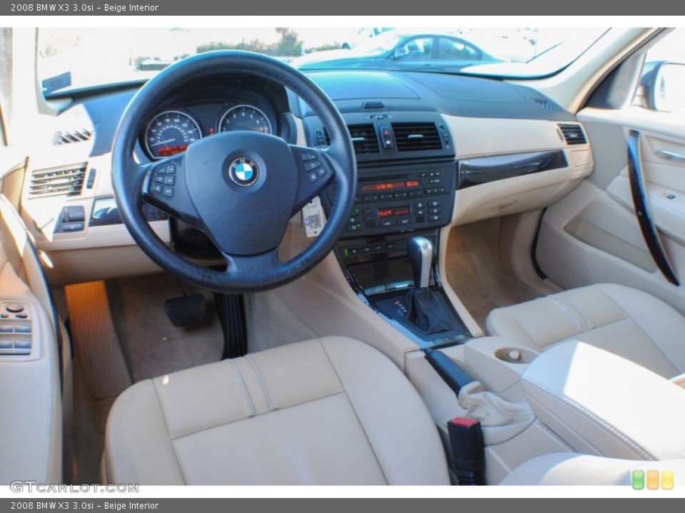 Beige 2008 BMW X3 Interiors