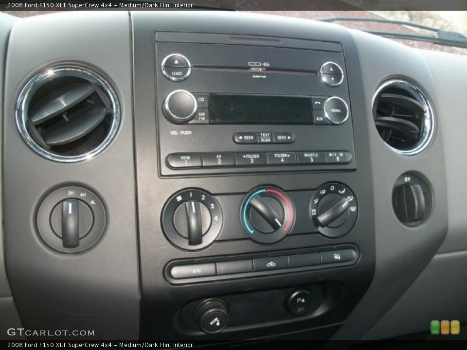 Medium/Dark Flint Interior Controls for the 2008 Ford F150 XLT SuperCrew 4x4 #73961876