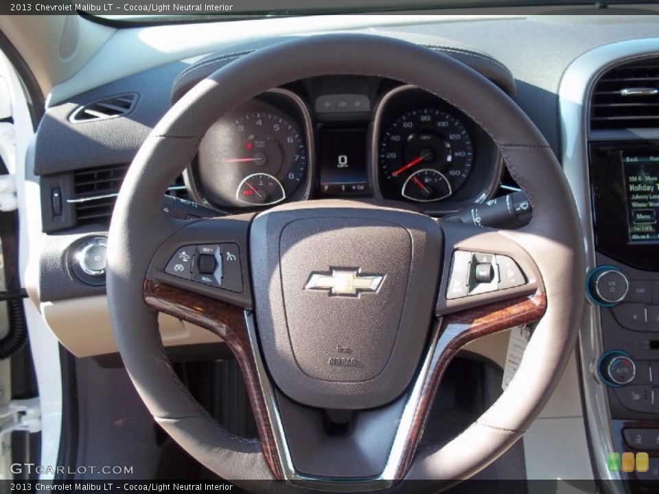 Cocoa/Light Neutral Interior Steering Wheel for the 2013 Chevrolet Malibu LT #73963898