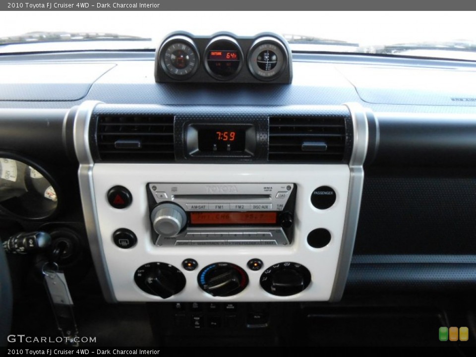 Dark Charcoal Interior Controls for the 2010 Toyota FJ Cruiser 4WD #73964324
