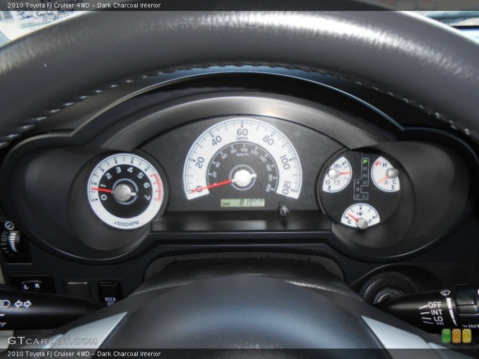 Dark Charcoal Interior Gauges for the 2010 Toyota FJ Cruiser 4WD #73964383