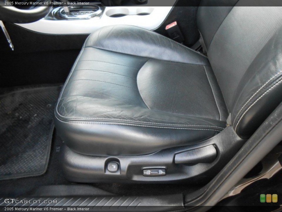 Black Interior Front Seat for the 2005 Mercury Mariner V6 Premier #73965374