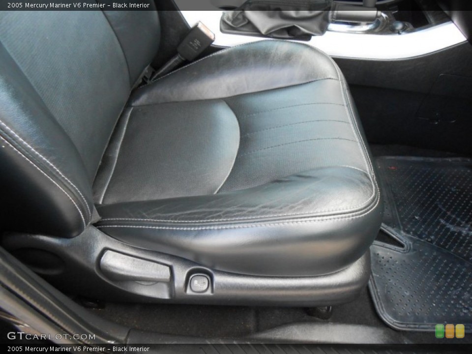 Black Interior Front Seat for the 2005 Mercury Mariner V6 Premier #73965441