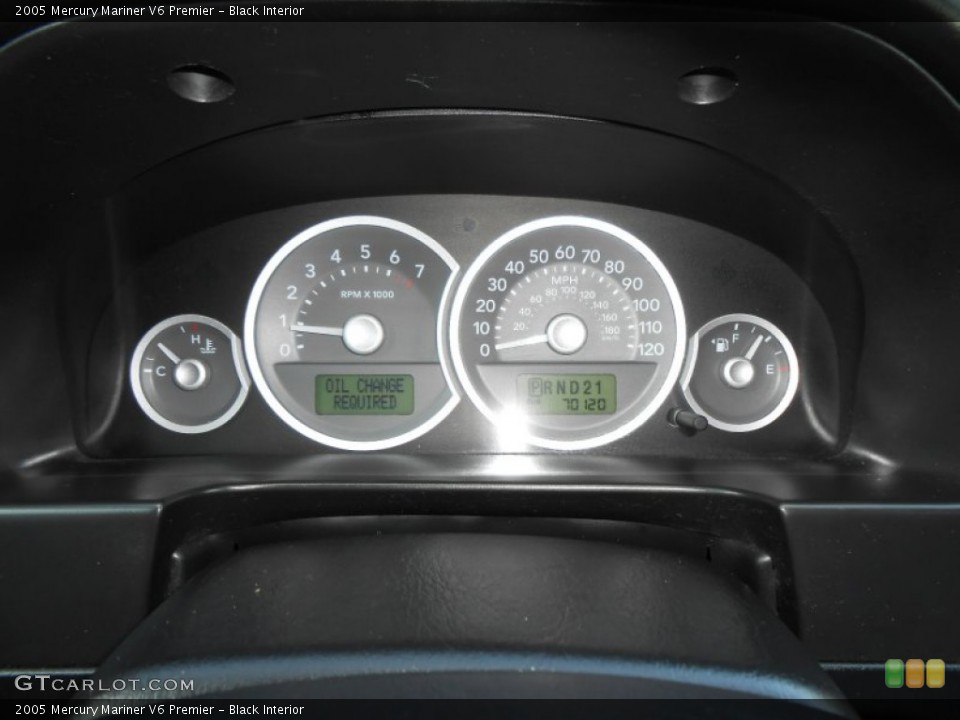Black Interior Gauges for the 2005 Mercury Mariner V6 Premier #73965598