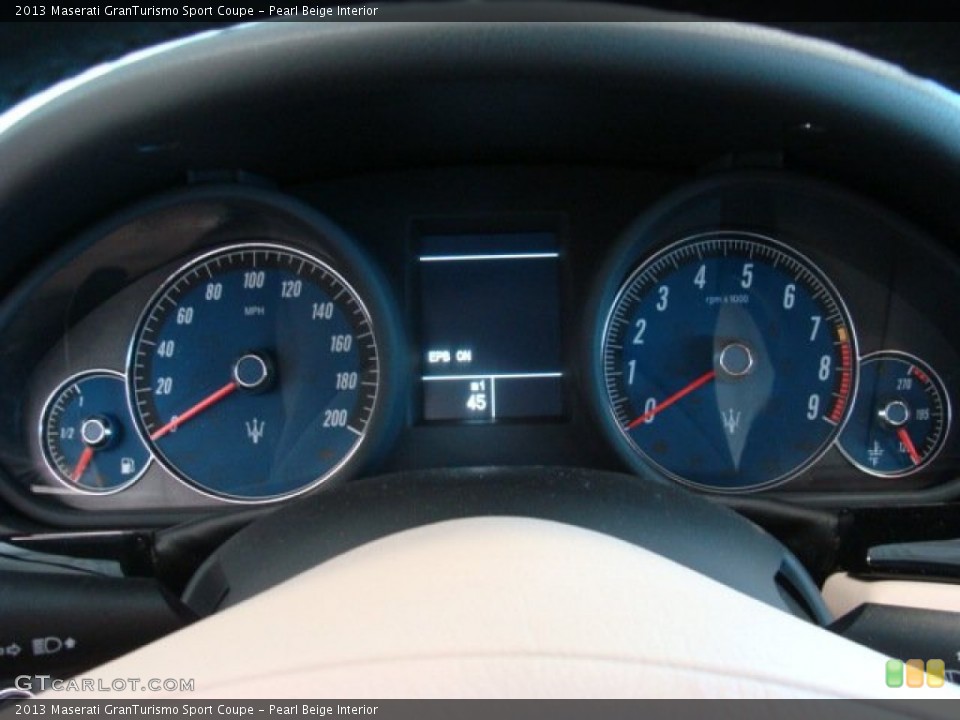 Pearl Beige Interior Gauges for the 2013 Maserati GranTurismo Sport Coupe #73966007