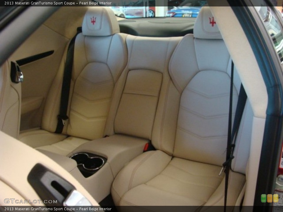 Pearl Beige Interior Rear Seat for the 2013 Maserati GranTurismo Sport Coupe #73966097