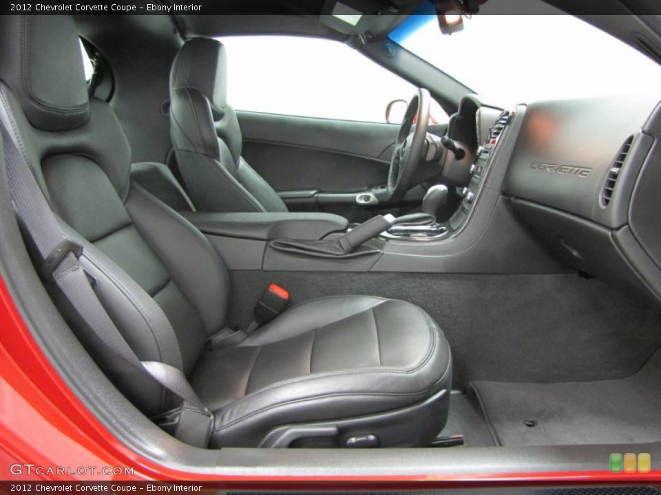 Ebony Interior Front Seat for the 2012 Chevrolet Corvette Coupe #73966300
