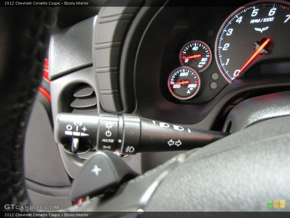 Ebony Interior Controls for the 2012 Chevrolet Corvette Coupe #73966397